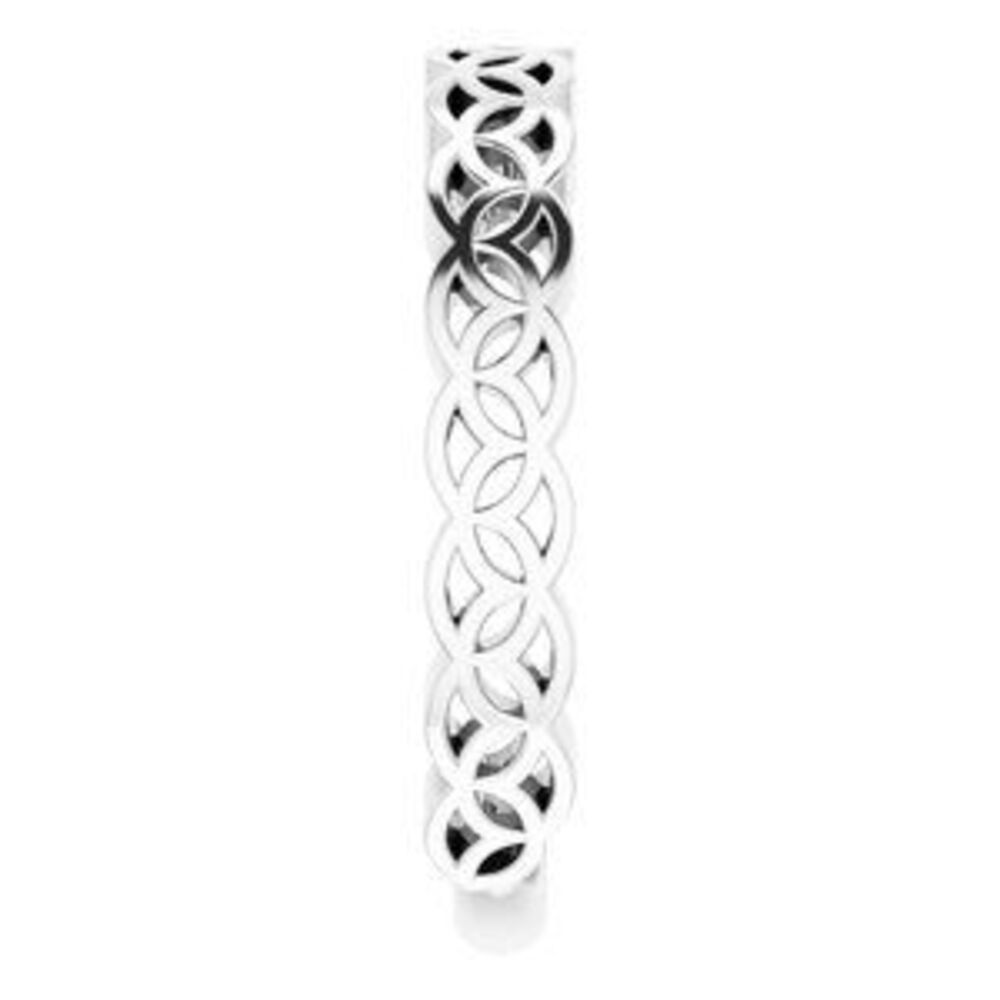 Sterling Silver Geometric Stackable Ring - image 4